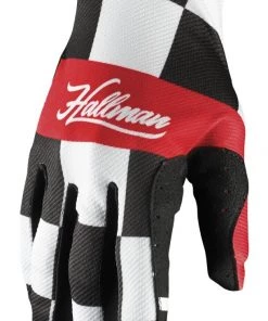 Thor Hallman Mainstay Glove -Thor Motocross Sales thor hallman mainstay glove yellow checker 6