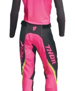 Thor Pulse Rev Women's Jersey -Thor Motocross Sales thor pulse rev womens jersey charcoal pink 7