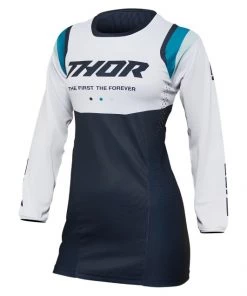 Thor Pulse Rev Women's Jersey -Thor Motocross Sales thor pulse rev womens jersey midnight blue white 4