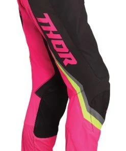 Thor Pulse Rev Women's Pants -Thor Motocross Sales thor pulse rev womens pants charcoal pink 7