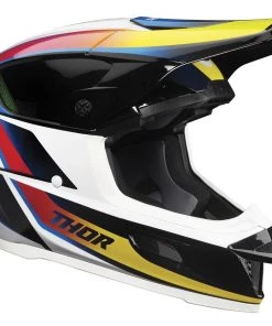 Thor Reflex Accel Helmet Black/White/Acid / LG [Open Box]