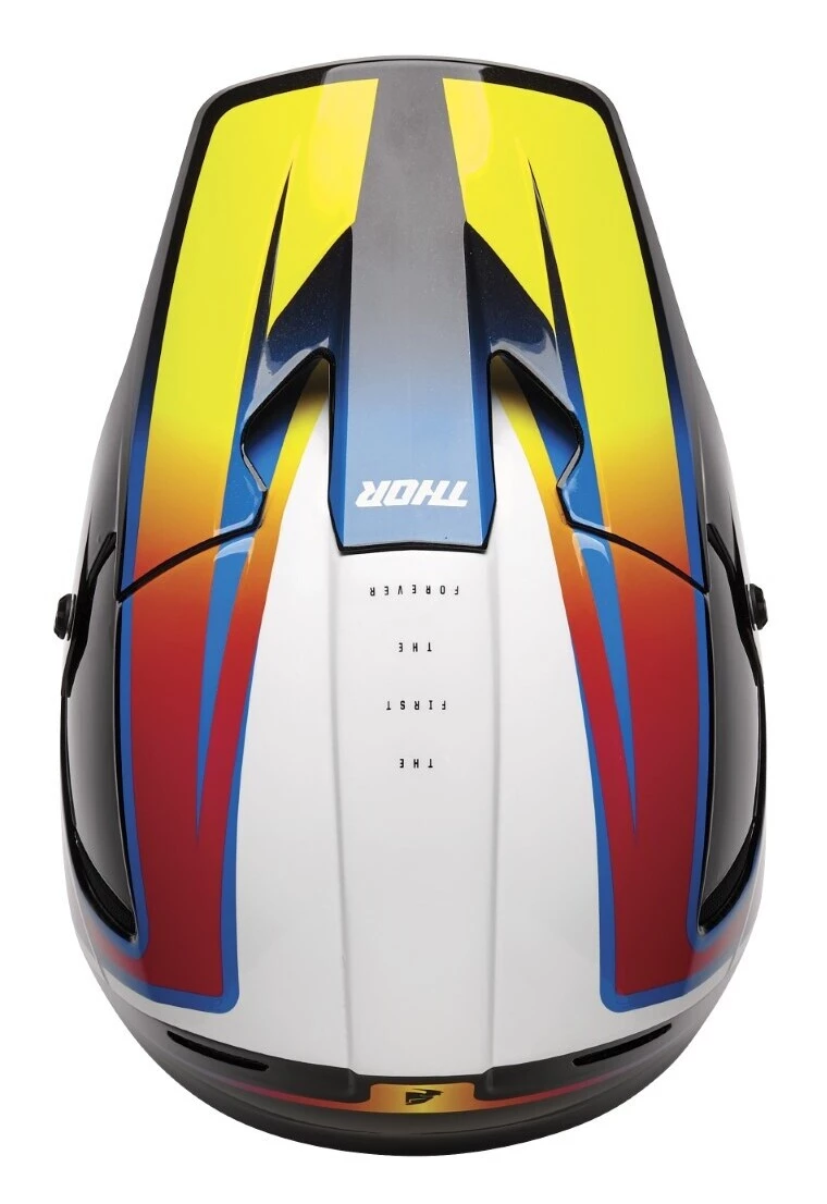 Thor Reflex Accel Helmet Black/White/Acid / LG [Open Box] - Image 4