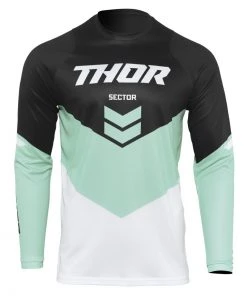 Thor Youth Sector Chevron Jersey -Thor Motocross Sales thor sector chevron jersey black green white 32