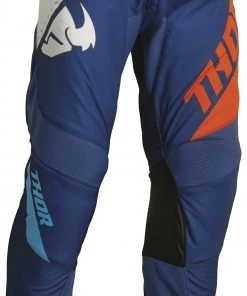 Thor Sector Edge Pants -Thor Motocross Sales thor sector edge pants navy orange 9 scaled