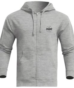 Thor Stadium Zip-Up Hoody -Thor Motocross Sales thor stadium zip up hoody heather grey 2 scaled