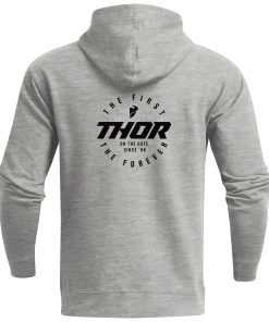 Thor Stadium Zip-Up Hoody -Thor Motocross Sales thor stadium zip up hoody heather grey 3 scaled